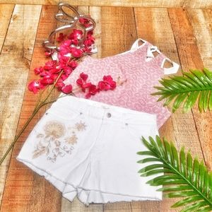 Jessica Simpson | Embroidered "Cherish" Shorts